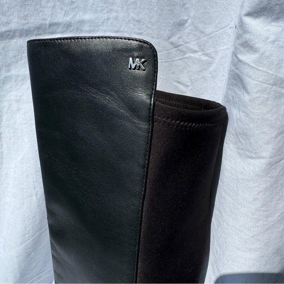 Michael Kors stretch leather black knee high boots in size 7.5 - Picture 2 of 13